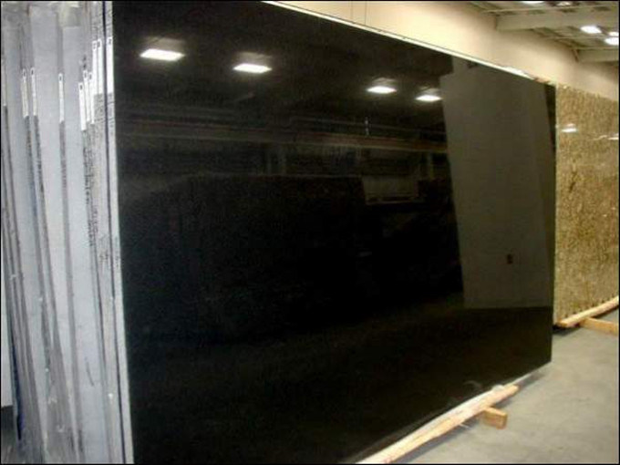 Absolute Black Granite - 270-300 Cm Length, 60-200 Cm Width, Polished Surface Finish | Suitable For Countertops, Tiles, Staircases, Vanities