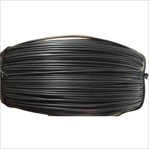 Black PVC Coated Binding Wire - Galvanized Iron, Customized Sizes, Matte Black, Corrosion and Rust Resistant, Durable Performance