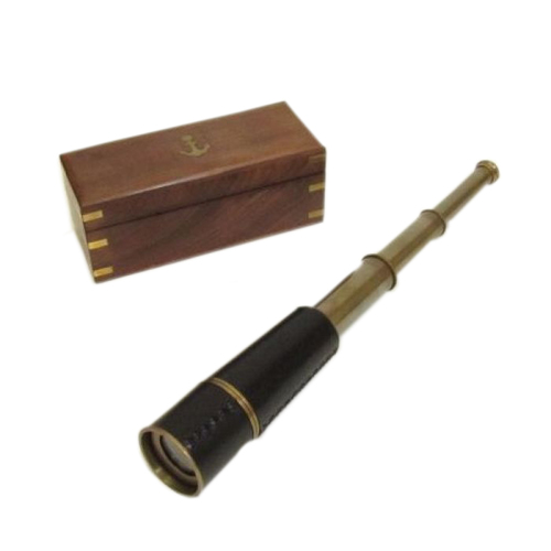 18 इंच ब्रास एंटीक नॉटिकल रिट्रैक्टेबल टेलीस्कोप मरीन पाइरेट टेलीस्कोप व्यू एंगल: स्ट्रेट