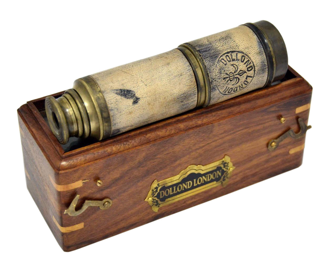 Foldable Brass Pirate Telescope/monocular Antique Brass Telescope With Box Size: 16 Inch