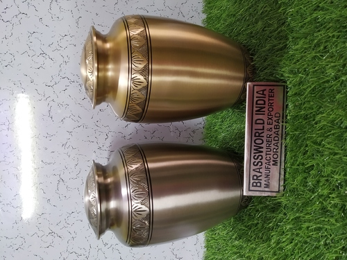 ब्रास क्लासिक लीफ ह्यूमन एडल्ट अर्न फ्यूनरल