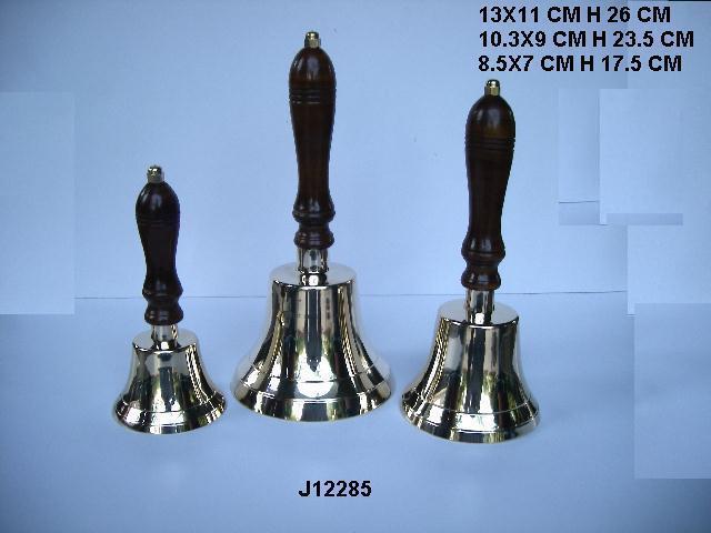 Brass Bell With Metal Bird Father Handle Good Quality