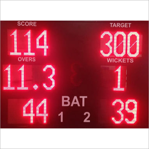 LED क्रिकेट स्कोर बोर्ड 6Ft x 4Ft
