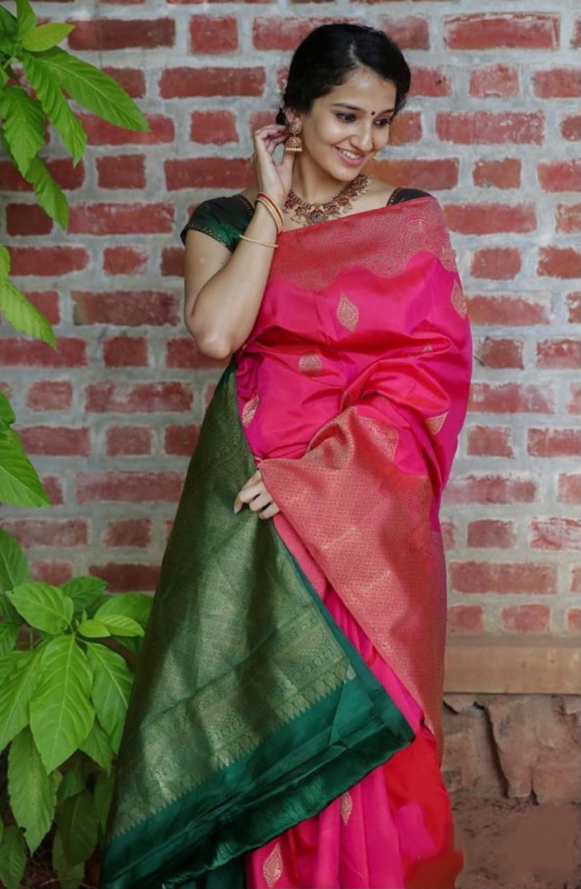 Banarasi Silk Saree - Elegant Silk Fabric With Kadwa Weave, Multi-color Sequins Closure For Traditional Occasions