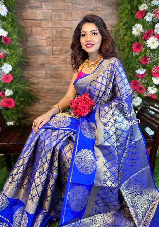 Ladies Silk Saree - Soft Lichi Silk Fabric, Beautiful Rich Pallu & Jacquard Work, Multi Color For Traditional Occasions