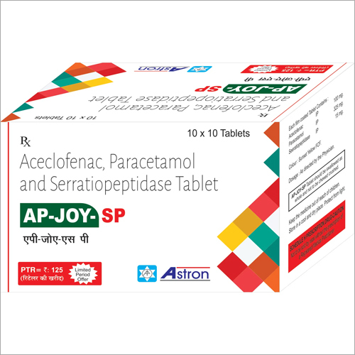 Aceclofenac Paracetamol and Serratiopeptidase Tablets