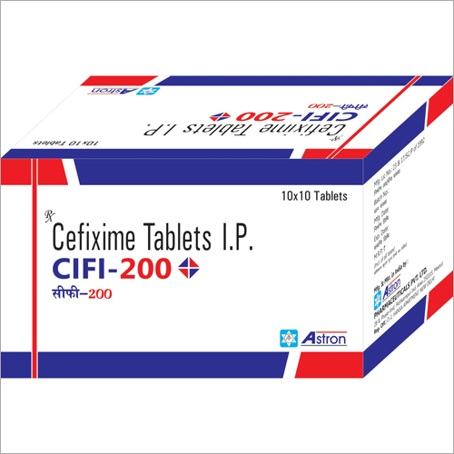 Cefixime Tablets IP - 200mg, Round White Film Coated Tablets in Blister Pack | 10mm Size, Effective Antibiotic Solution