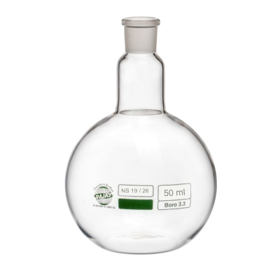 Flasks , Round Bottom, Single Neck With Joint 50 Ml Equipment Materials: Borosilicate 3.3