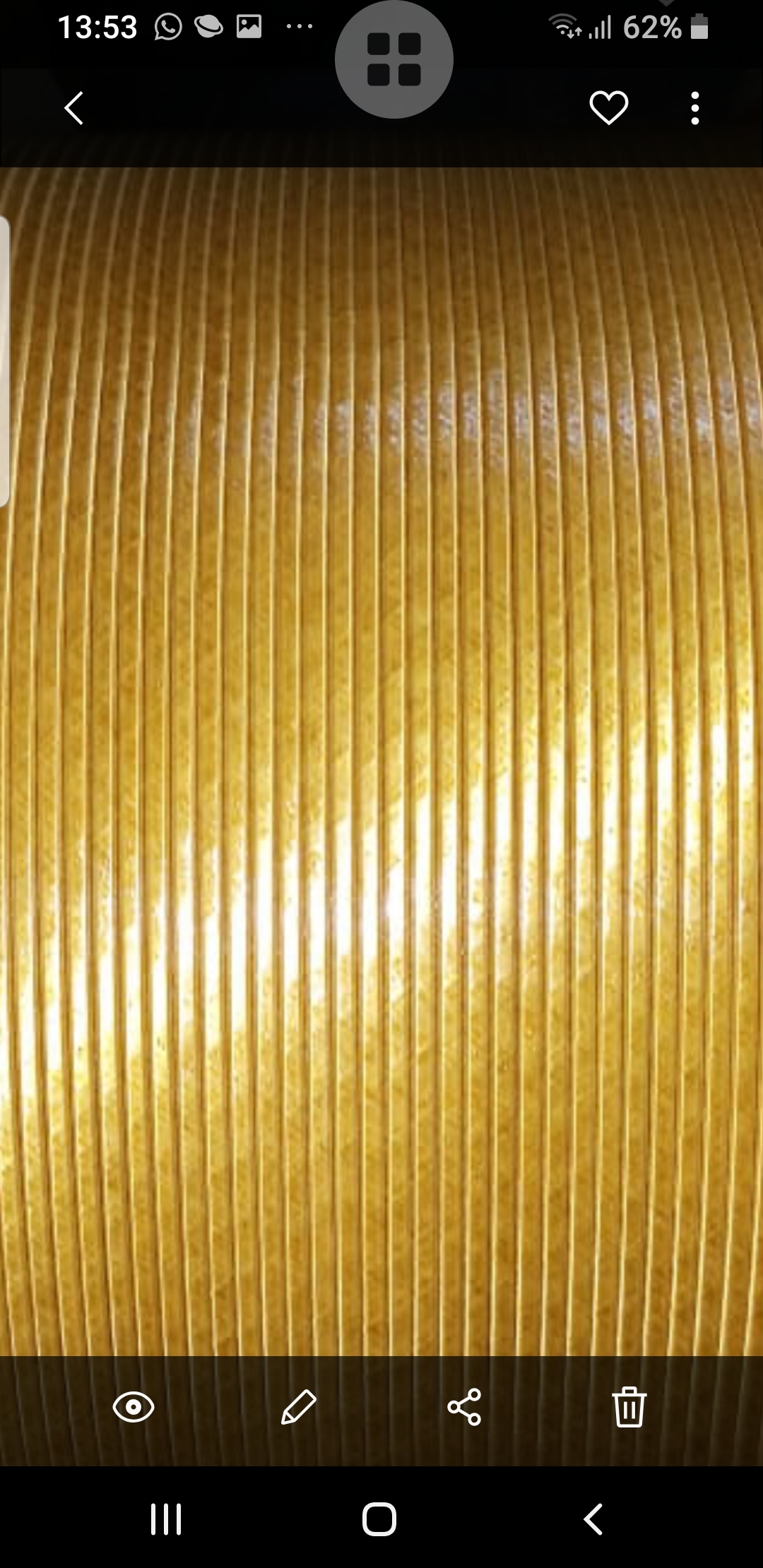 Yellow Fibre Glass Covered Copper/aluminium Strip
