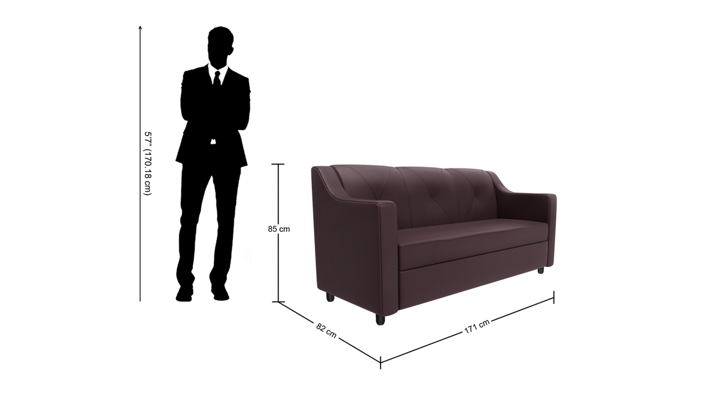 Monarch 3 Seater No Assembly Required