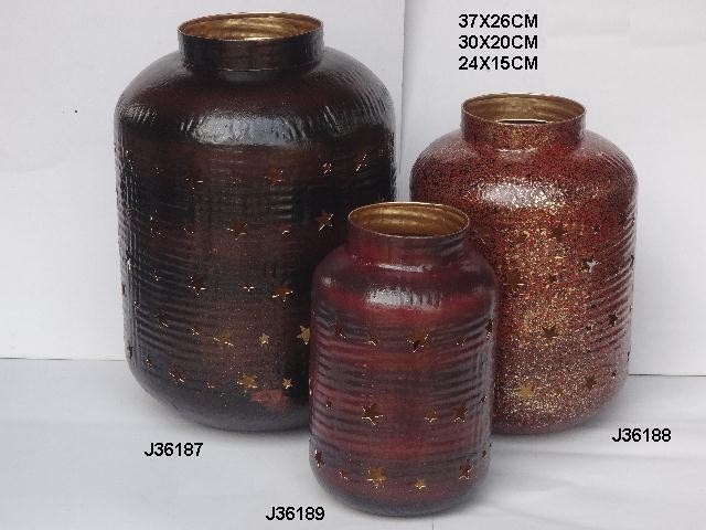 Lantern - Antique Finish Metal | Handmade Polished Design For Home And Wedding Decoration