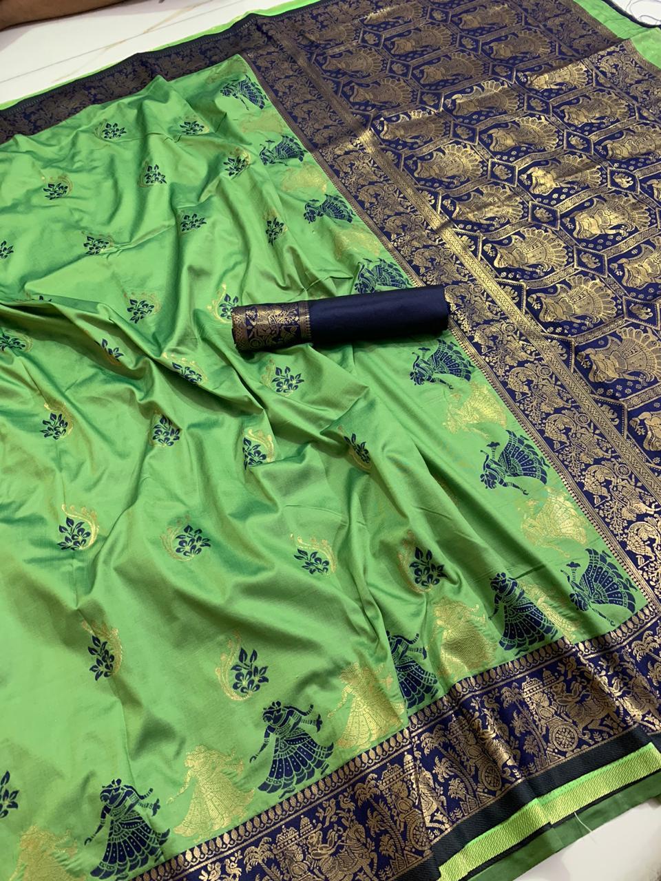 Party Wear New Designer Soft Banarasi Silk Patola Saree