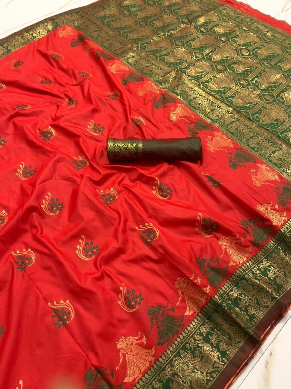Party Wear New Designer Soft Banarasi Silk Patola Saree