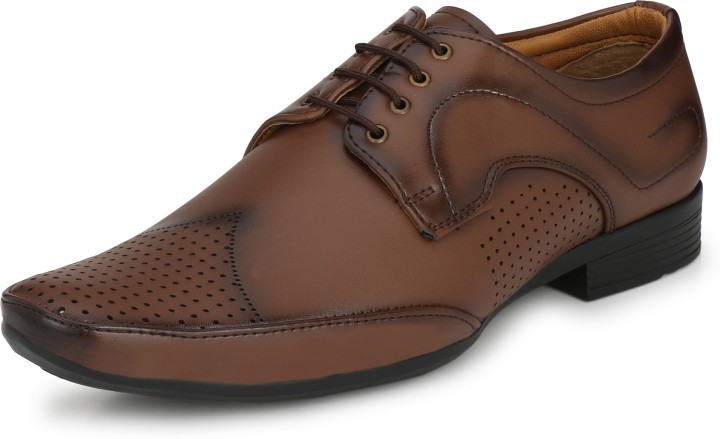 Mens Formal Shoes - Leather, All Sizes, Brown | Suitable For Rainy, Spring, Summer, And Winter Seasons