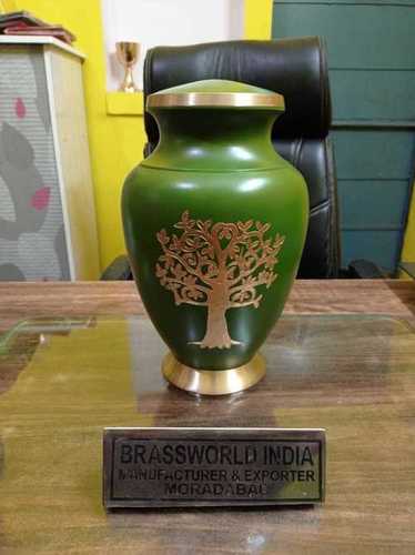 जीवन के सुंदर हरे पेड़ वयस्क श्मशान अंतिम संस्कार की आपूर्ति कलश