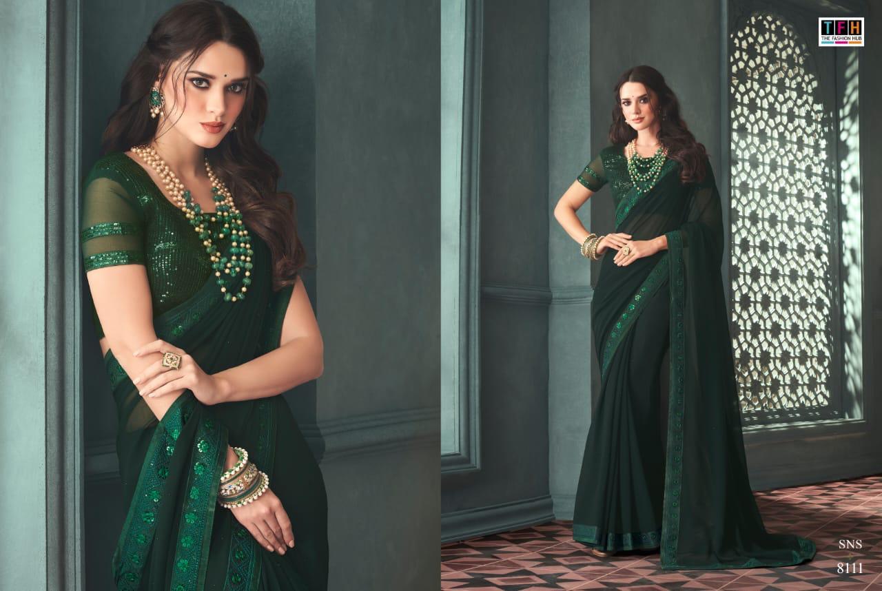 Designer Saree - Georgette, Embroidered | Bollywood Style With Sequin Work For Designer Occasions, Available In All Colors