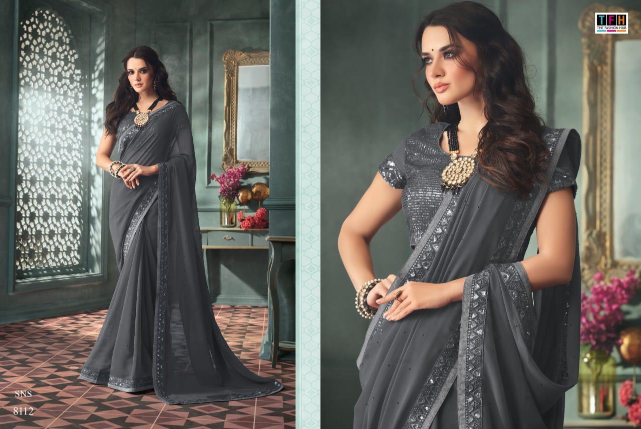 Designer Saree - Georgette, Embroidered | Bollywood Style With Sequin Work For Designer Occasions, Available In All Colors