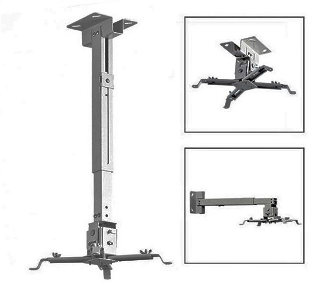 White And Black Projector Ceiling Mount Kit
