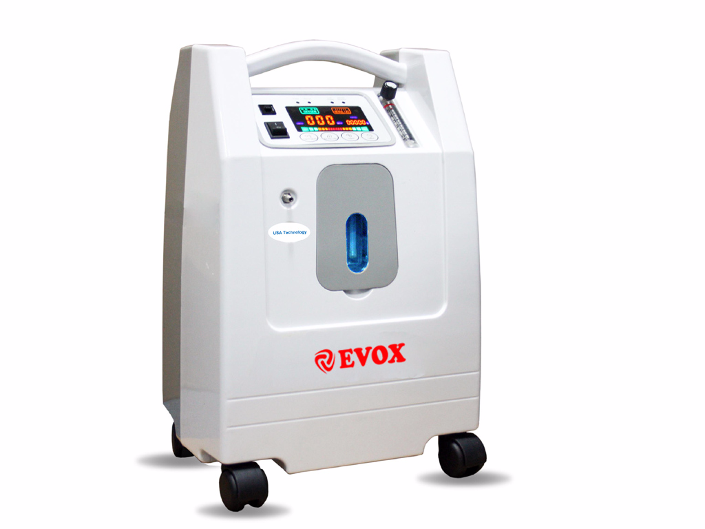 Oxygen Concentrator - Abs Material, 380x270x580 Mm, White | 5lpm With Nebulizer Option, 93% Oxygen Purity, Smart Touch Panel, 3 Years Warranty, 6 Safety Protection Systems, Led Display, Low Maintenance, Lightweight With Wheels