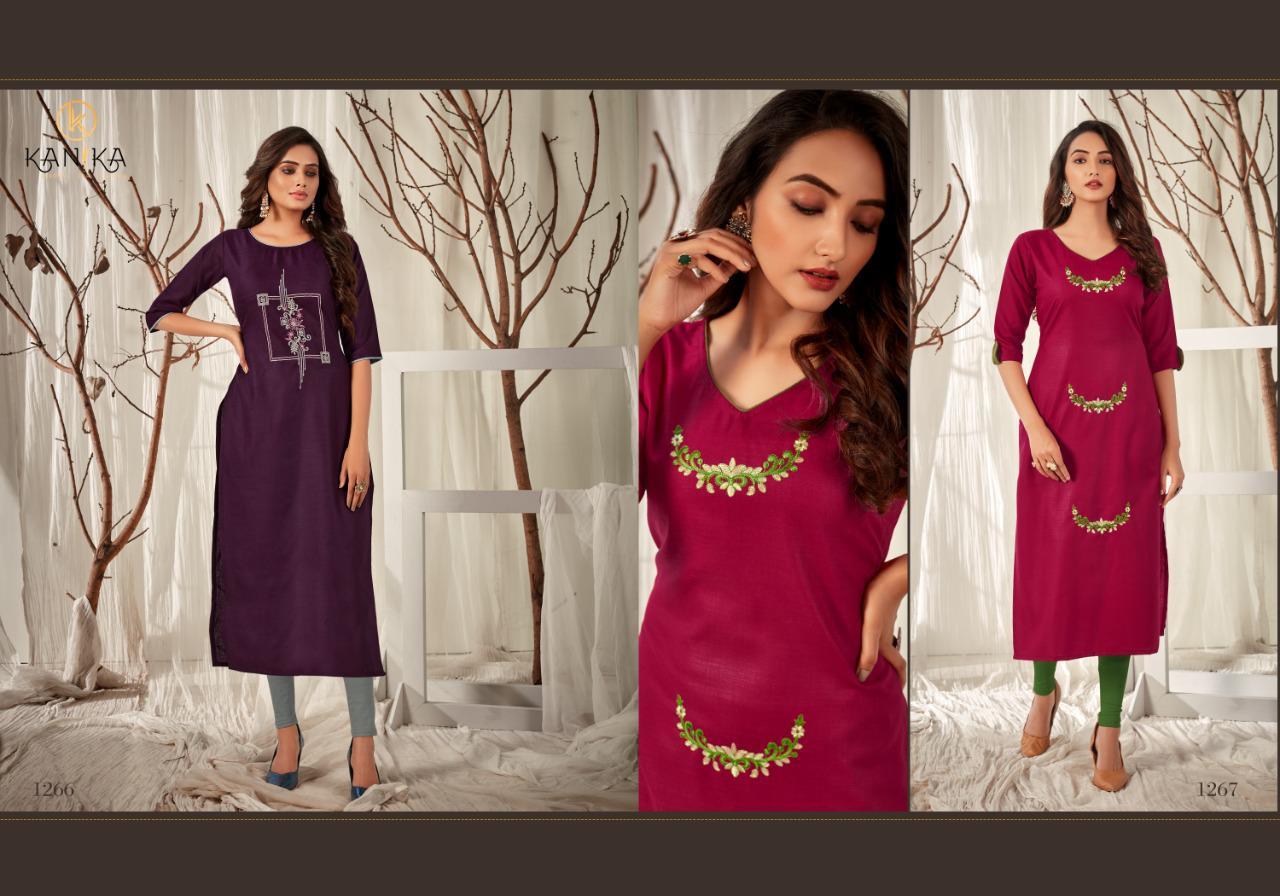 Aditi Vol 8 Rubby Silk With Embroidery Work Kurtis - Rubby Silk, Sizes M To 5xl, 10 Elegant Designs | Embroidered Pattern, 3-4th Sleeve Style, Versatile For All Seasons