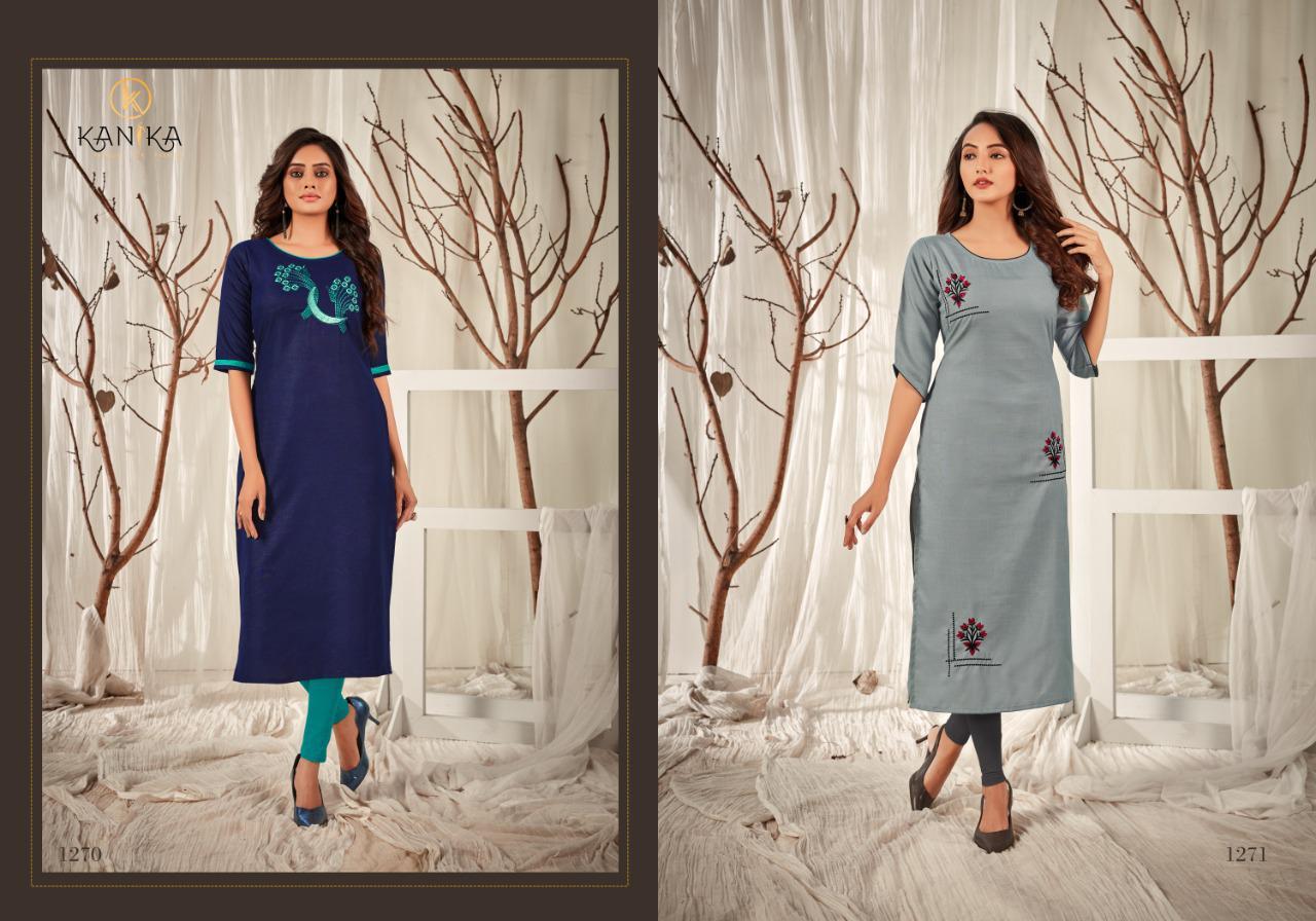 Aditi Vol 8 Rubby Silk With Embroidery Work Kurtis - Rubby Silk, Sizes M To 5xl, 10 Elegant Designs | Embroidered Pattern, 3-4th Sleeve Style, Versatile For All Seasons