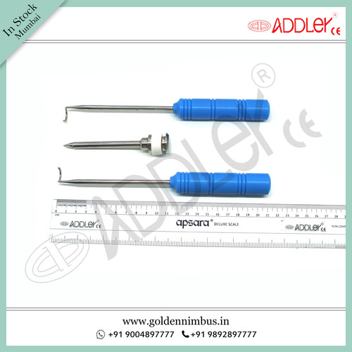 ADDLER Laparoscopic Mochi Needle - 5mm Metal Trocar | Stainless Steel, Portable, Sterilized, Semi-Automatic, CE Certified, Reusable