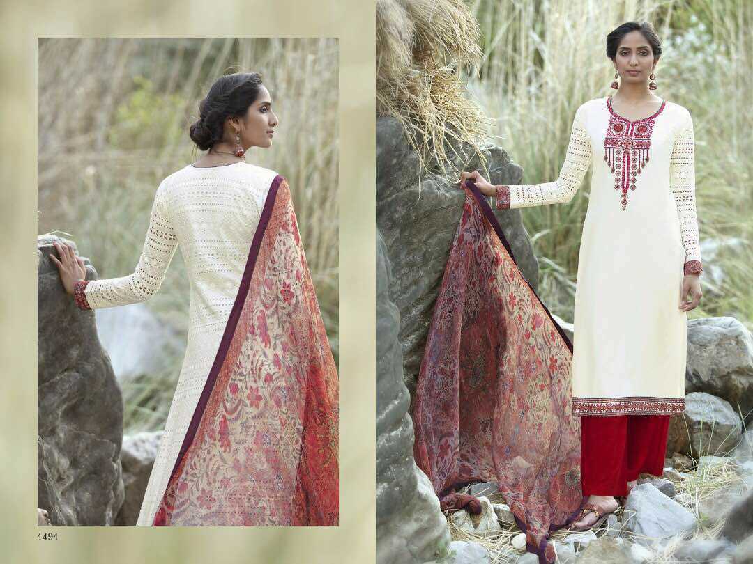 Embroidered Omtex Moment Suits Designer Lawn Cotton Dress Materials