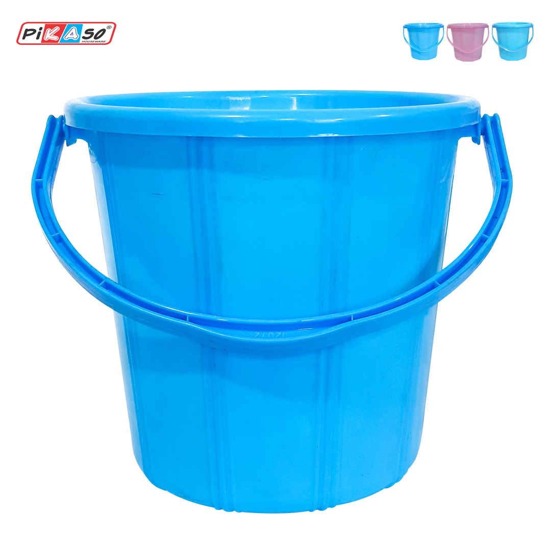 Sw 13 Bucket Lid - Polypropylene, 29.2x29.2x6 Cm, Cyan, Blue, Pink | Leak Resistant, Lightweight, Round Shape, Injection Molded