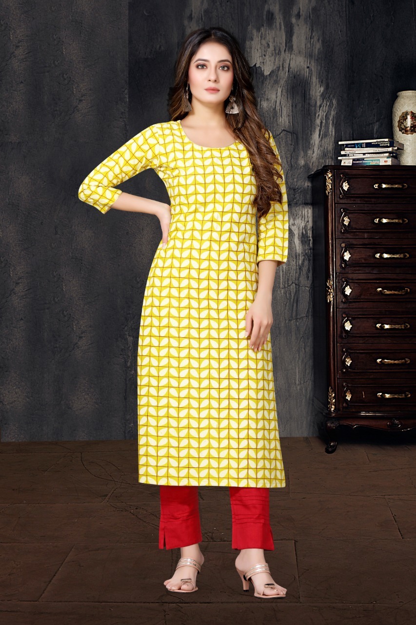 Dhyani Vol 1 Designer Ladies Regular Base Rayon Printed Kurtis - Rayon, M/l/xl/xxl, Length: 40 Inches | Features: Printed Pattern, 3/4th Sleeve, Quick Dry, Washable, Casual & Daily Wear