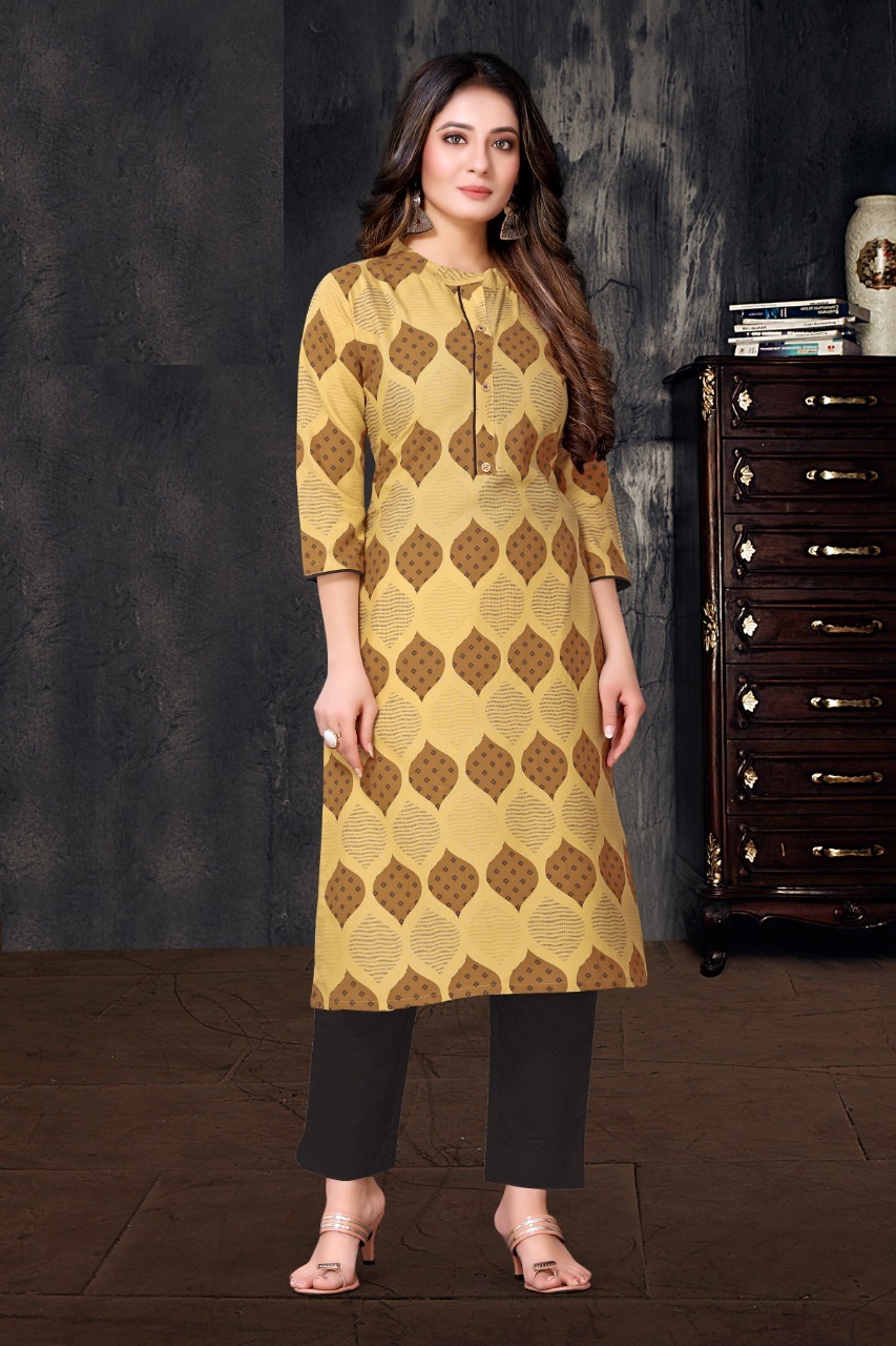 Dhyani Vol 1 Designer Ladies Regular Base Rayon Printed Kurtis - Rayon, M/l/xl/xxl, Length: 40 Inches | Features: Printed Pattern, 3/4th Sleeve, Quick Dry, Washable, Casual & Daily Wear