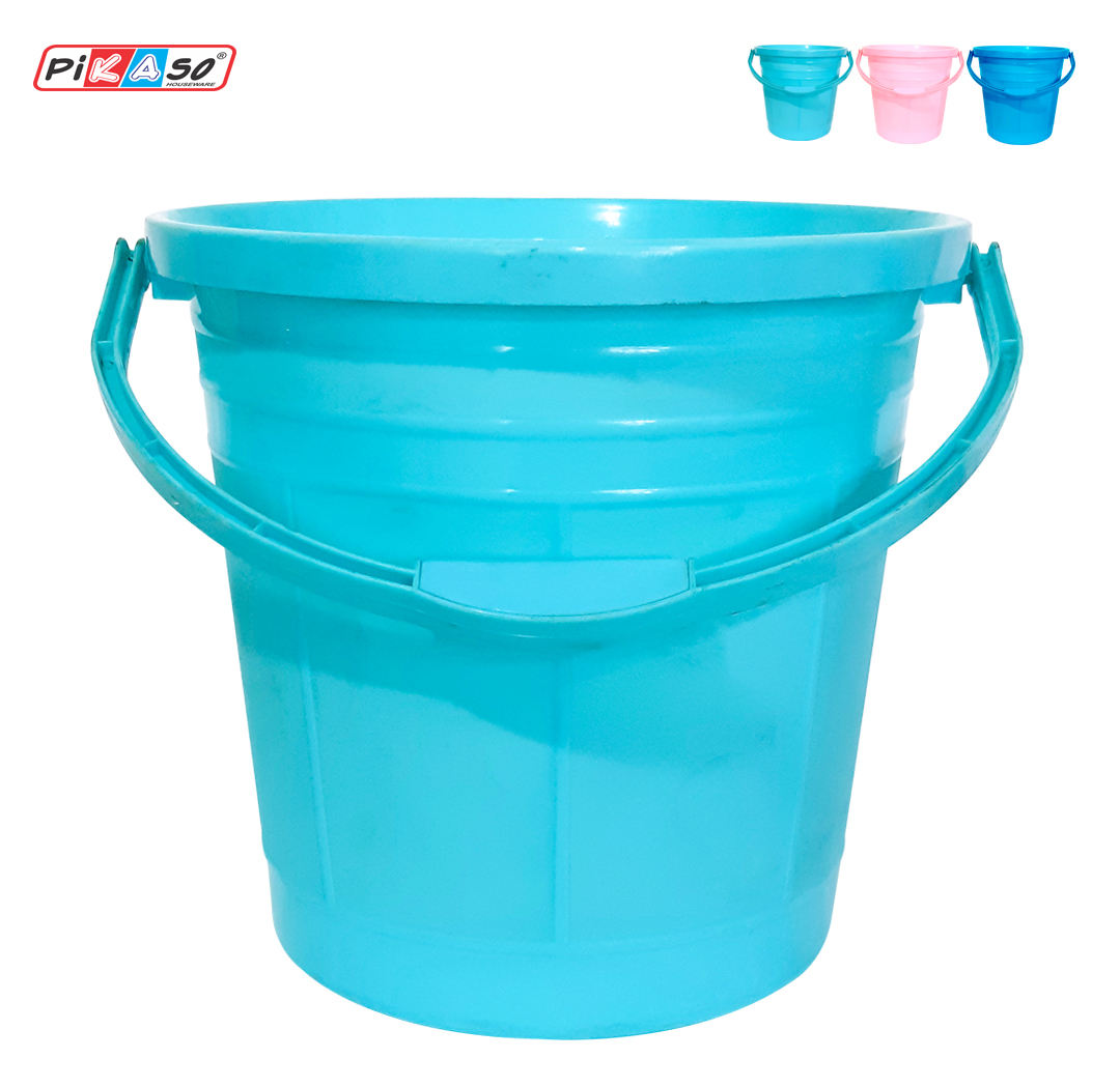 Sw 25 Bucket Lid - Polypropylene, 14x14x3.5 Inches, Cyan, Blue, Pink, Transparent | Leak Resistant, Lightweight, Round Shape, Soft Hardness