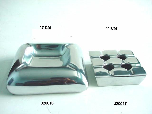 Silver Metal Ashtray Polished