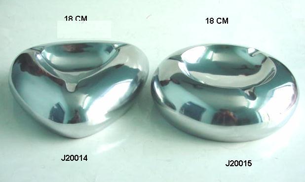 Silver Metal Ashtray Polished