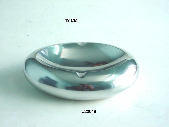 Silver Metal Ashtray Polished