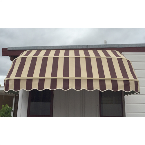 Window Awning - Polyester Material, Customizable Dimensions , Brown Color, Easy Installation - Reduces Cooling Costs, Blocks UV Damage, Protects Foundations and Delicate Plants