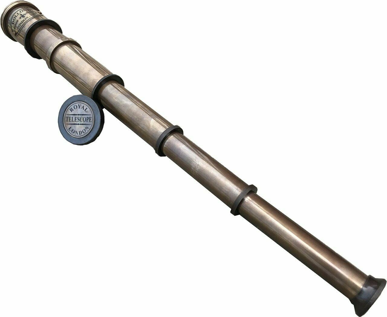 Vintage Brass Telescope Antique 20 Inch Hand Extending Victorian Pirate Telescope With Beautiful Polished View Angle: Straight