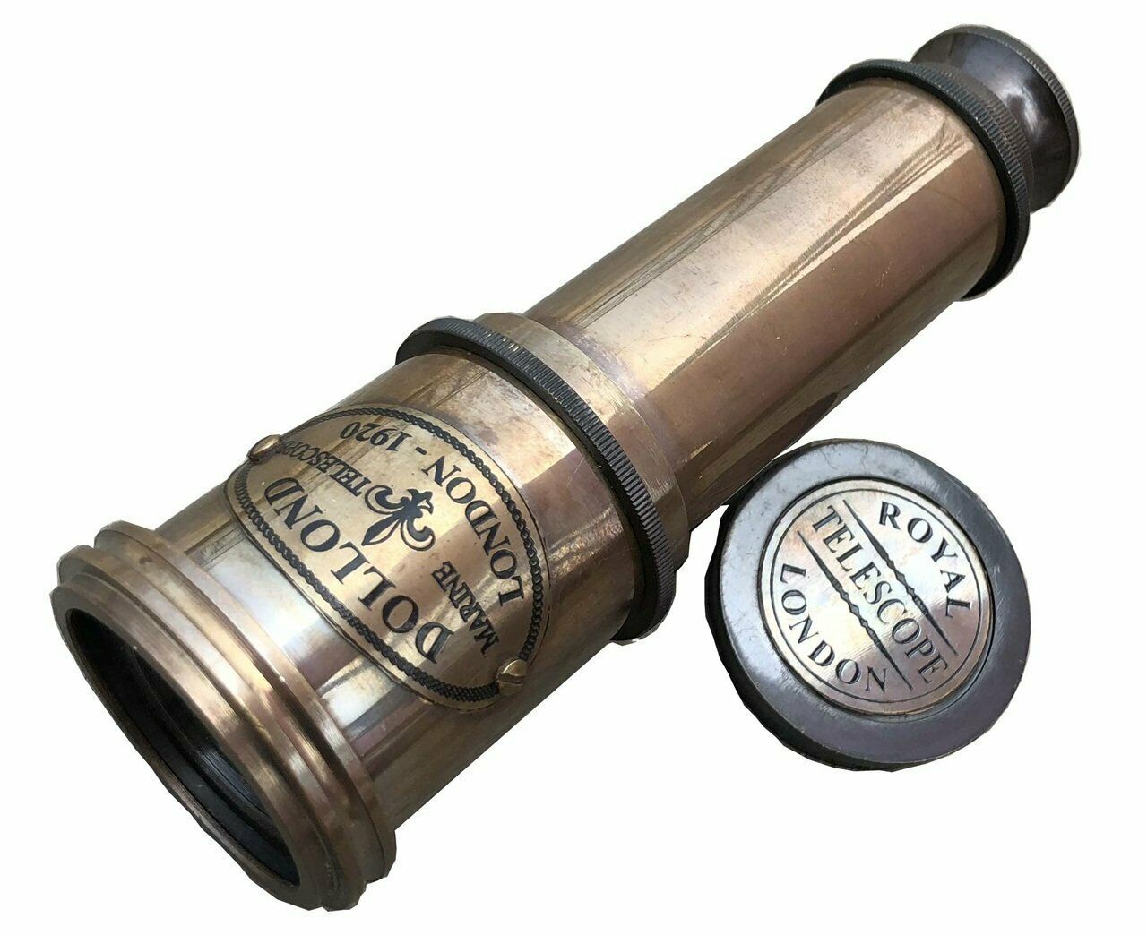 Vintage Brass Telescope Antique 20 Inch Hand Extending Victorian Pirate Telescope With Beautiful Polished View Angle: Straight
