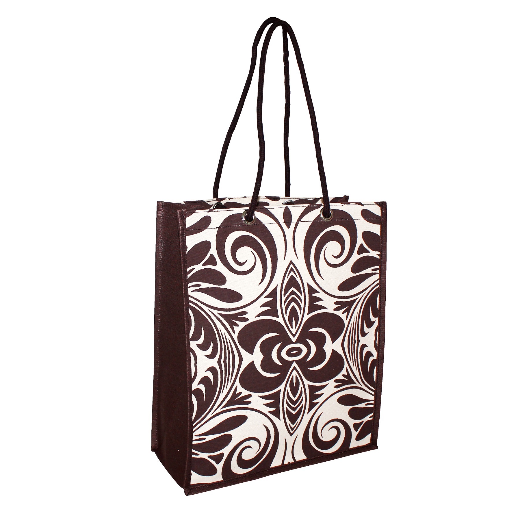 Pp Laminated 10 Oz Natural Canvas Tote Bag With Rope Handle Capacity: 5 Kgs Kg/day