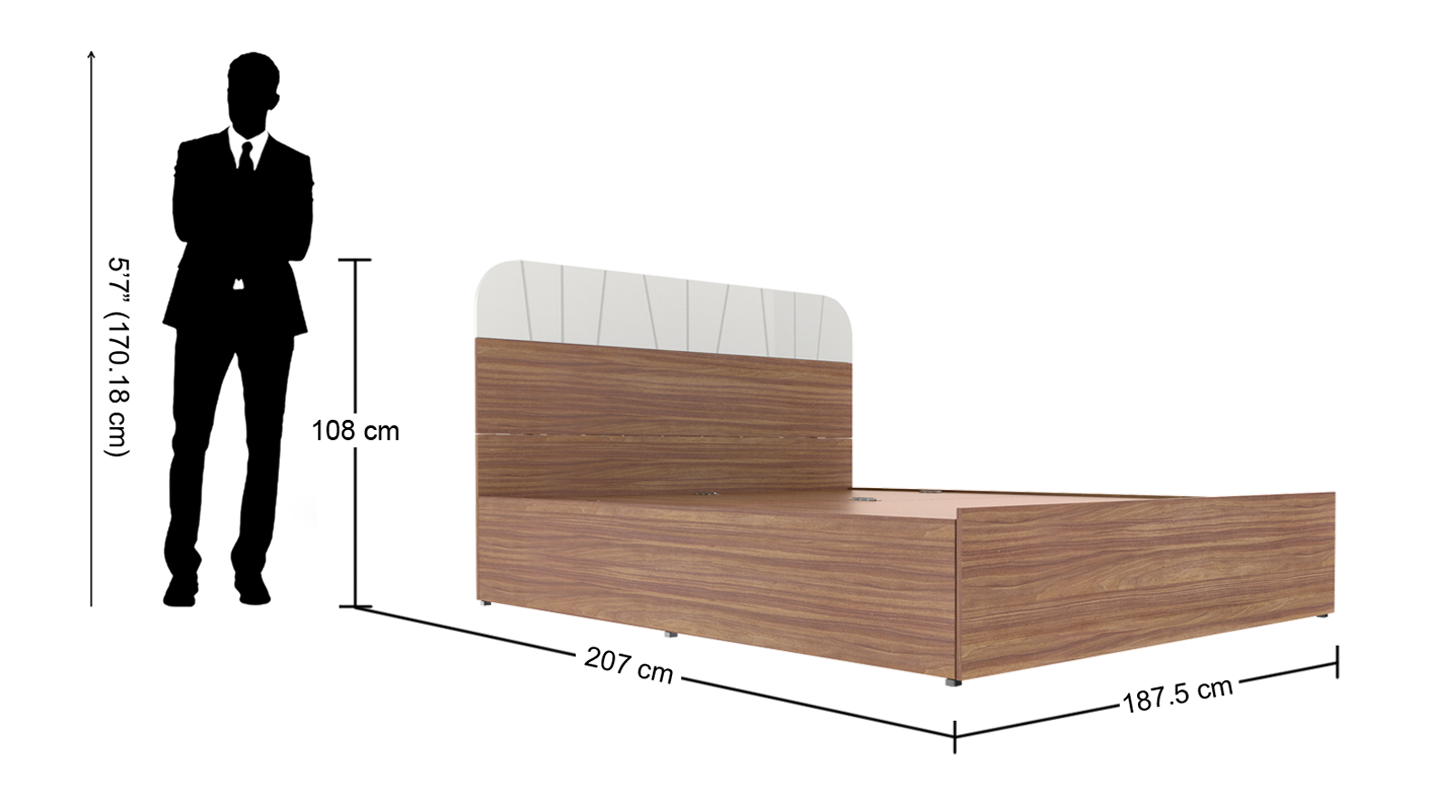 Grove King Size Bed No Assembly Required