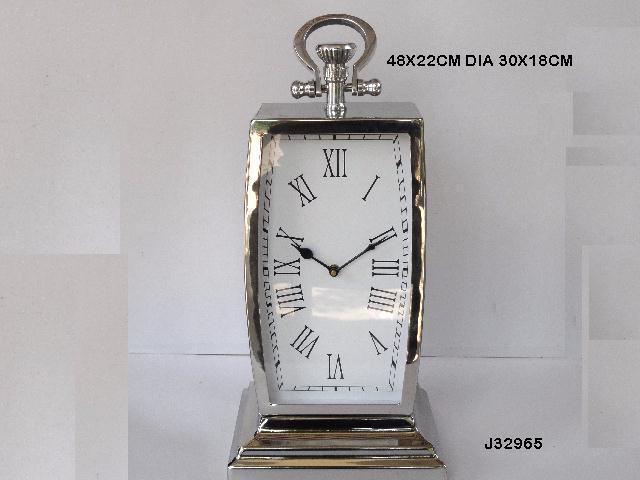 Aluminum Table Clock Shinny Finish Round Dial Good Quality