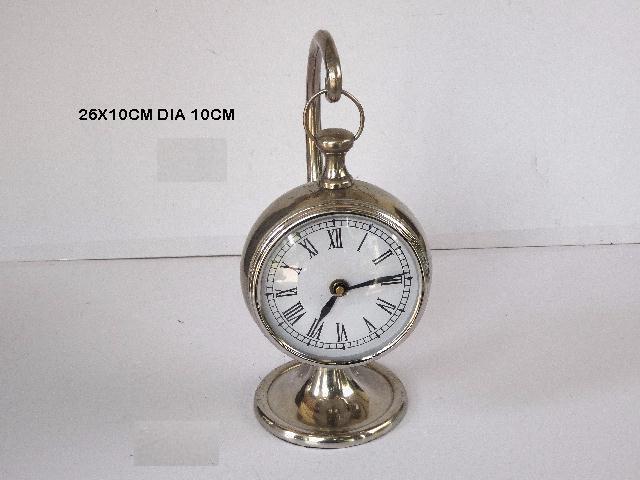 Aluminum Table Clock Shinny Finish Round Dial Good Quality