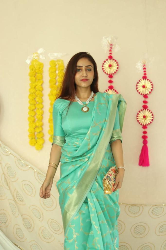 Saree New Launch - Soft Pure Banarasi Silk With Golden Weaving Work, Multi-color Design | Traditional Style, Bollywood Vibe For All Seasons