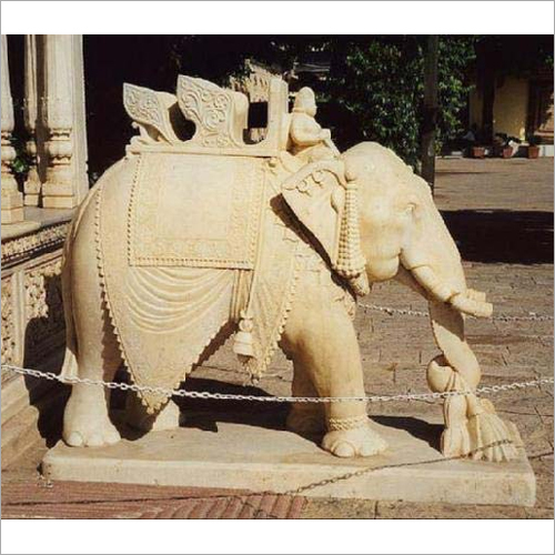 संगमरमर हाथी की मूर्ति