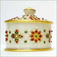 सफेद संगमरमर सजावटी बर्तन