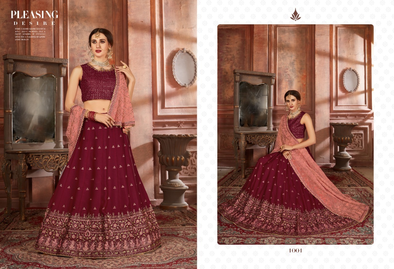 Traditional Black-berry Party Wear Designer Silk Lehenga