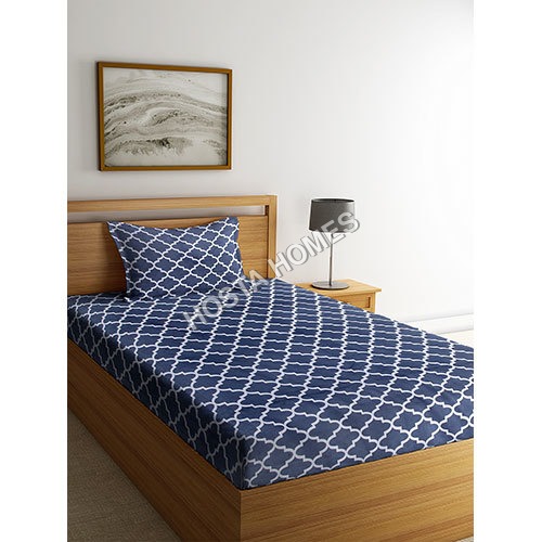 होस्टा होम्स द्वारा 180 टीसी प्योर कॉटन प्रिंटेड बेड शीट