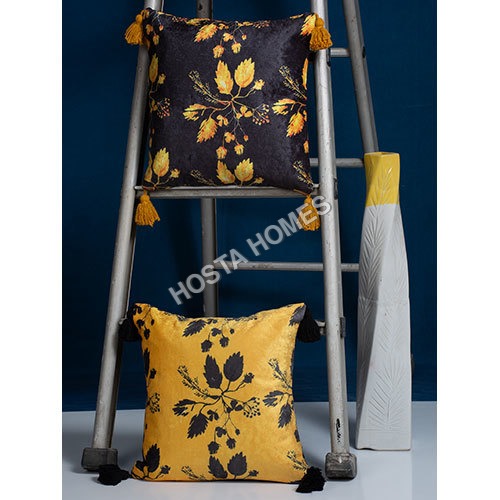 Digitally Printed Ultra Soft Velvet Tessel Cushion Covers By Hosta Homes