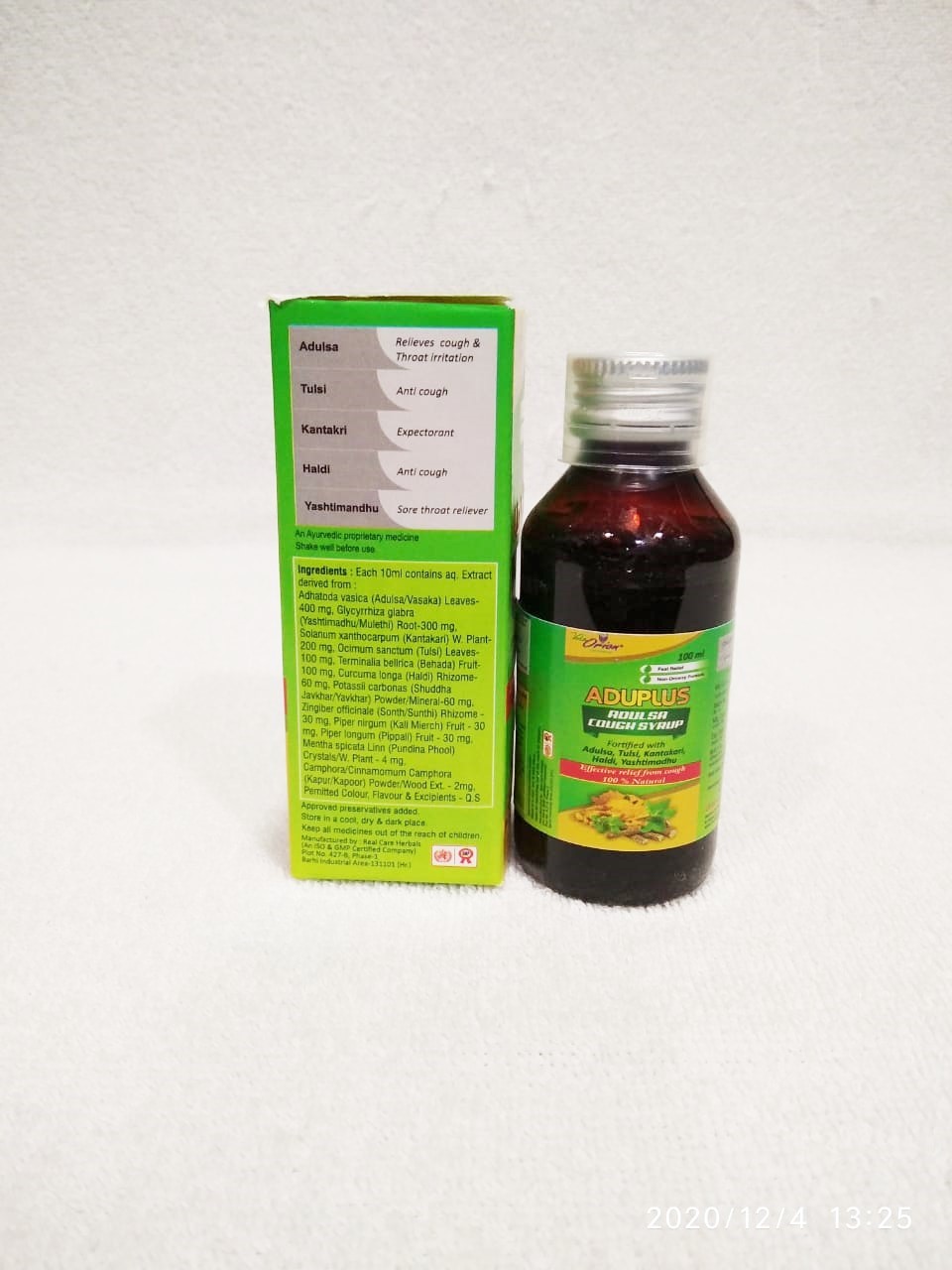 Adulsa Cough Syrup Fortified With Adulsa