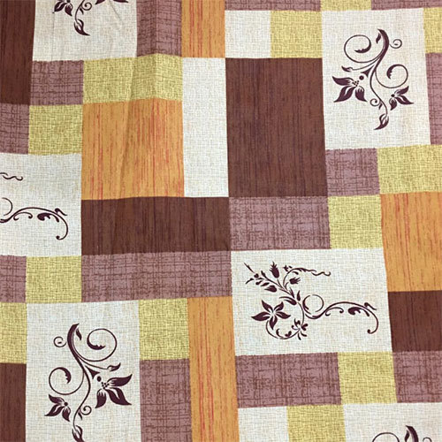 Cotton Bed Sheet - 200 Thread Count, Queen Size Orange Checkered Design | Machine Washable, 1.5 kg Weight