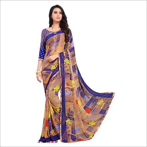 Ladies Printed Saree - Premium Quality Thread Weave, Vibrant Colors & Eye-catching Prints | Perfect For Casual Summer Occasions
